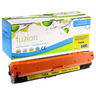 fuzion CE742AY HP CE742A (307A) Remanufactured Toner - Yellow