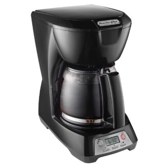 Proctor Silex 43672 Coffee Maker, 12 Cups Capacity, 900 W, Glass, Black, Automatic Control
