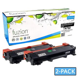 fuzion TN7602PK Brother TN760 Compatible Toner - (2/Pack)