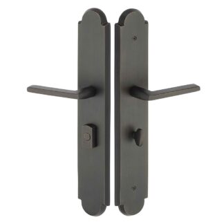 Emtek 1L1A13 17-1/2" Large Arched Sandcast Non-Keyed American Style Thumbturn Inside Multi Point Lock Trim