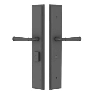 Emtek 1L1M14 17-1/2" Large Melrose Non-Keyed Fixed Handle Outside, Operating Handle Inside Multi Point Lock Trim