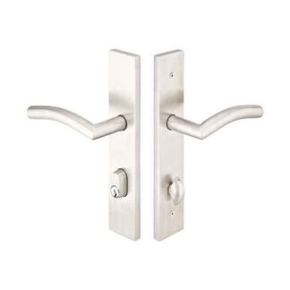 Emtek 11B1SS 10" Modern Keyed Multi Point Lock Trim, Brushed Stainless Steel