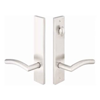 Emtek 12B3SS 10" Modern Non-Keyed American Style Thumbturn Inside Multi Point Lock Trim, Brushed Stainless Steel