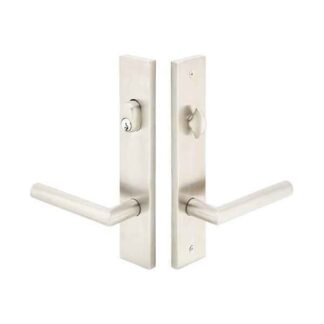 Emtek 13B1SS 10" Modern Keyed Multi Point Lock Trim, Brushed Stainless Steel