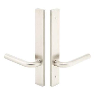 Emtek 14A4SS 11" Modern Non-Keyed Fixed Handle Outside, Operating Handle Inside Multi Point Lock Trim, Brushed Stainless Steel