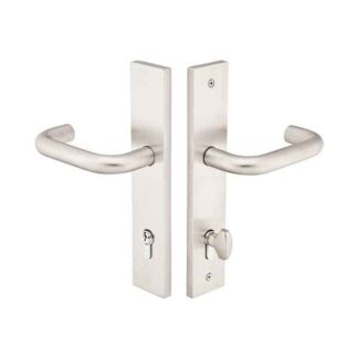 Emtek 15B1SS 10" Modern Keyed Multi Point Lock Trim, Brushed Stainless Steel