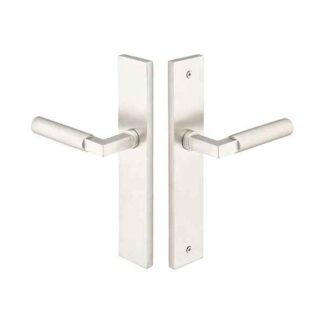 Emtek 15B4SS 10" Modern Non-Keyed Fixed Handle Outside, Operating Handle Inside Multi Point Lock Trim, Brushed Stainless Steel