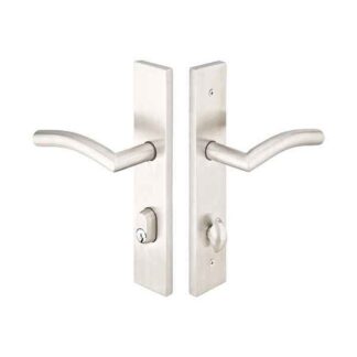 Emtek 16B1SS 10" Modern Keyed Multi Point Lock Trim, Brushed Stainless Steel