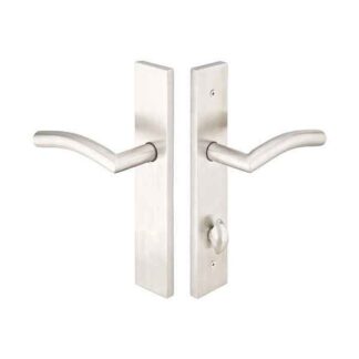 Emtek 16B3SS 10" Modern Non-Keyed American Style Thumbturn Inside Multi Point Lock Trim, Brushed Stainless Steel