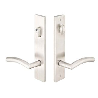 Emtek 18A1SS 11" Modern Keyed Multi Point Lock Trim, Brushed Stainless Steel