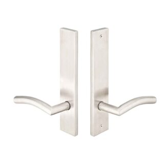 Emtek 18A2SS 11" Modern Non-Keyed Passage Multi Point Lock Trim, Brushed Stainless Steel