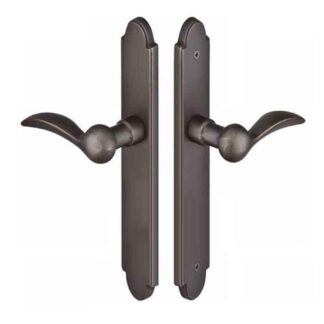 Emtek 1112 11" Arched Sandcast Non-Keyed Passage Multi Point Lock Trim