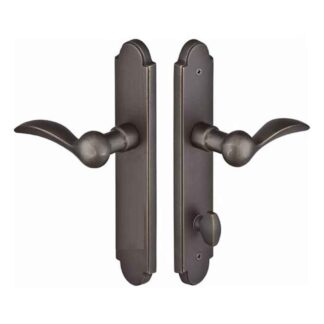 Emtek 1123 10" Arched Sandcast Non-Keyed American Style Thumbturn Inside Multi Point Lock Trim