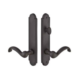 Emtek 1223 10" Arched Sandcast Non-Keyed American Style Thumbturn Inside Multi Point Lock Trim