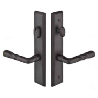 Emtek 1261 10" Rectangular Sandcast Keyed Multi Point Lock Trim