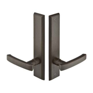 Emtek 1362 10" Rectangular Sandcast Non-Keyed Passage Multi Point Lock Trim