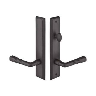 Emtek 1363 10" Rectangular Sandcast Non-Keyed American Style Thumbturn Inside Multi Point Lock Trim