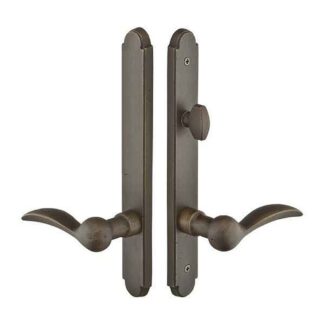 Emtek 1413 11" Arched Sandcast Non-Keyed American Style Thumbturn Inside Multi Point Lock Trim