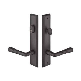 Emtek 1461 10" Rectangular Sandcast Keyed Multi Point Lock Trim