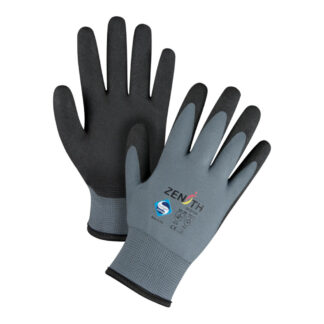 Zenith Safety Products SFQ729R ZX-30° Premium Coated Gloves - Black & Grey