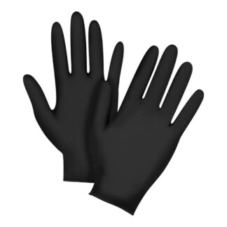 Zenith Safety Products SHJ769 Vending Pack Disposable Gloves, XXL 50 Pack - Black