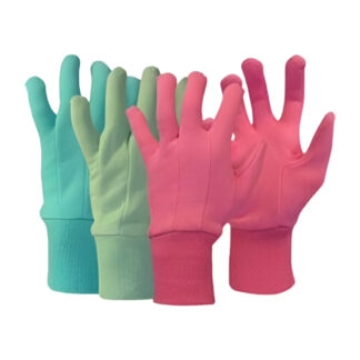 Boss 419 General-Purpose Knit Wrist Cuff Polyester Protective Gloves - Assorted