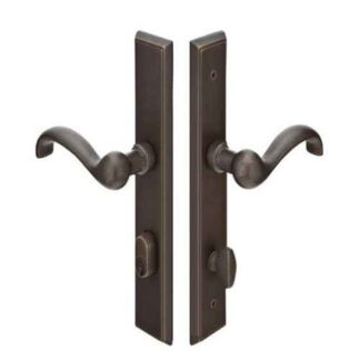 Emtek 1651 11" Rectangular Sandcast Keyed Multi Point Lock Trim