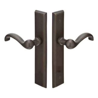 Emtek 1662 10" Rectangular Sandcast Non-Keyed Passage Multi Point Lock Trim