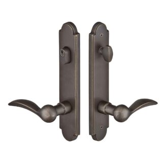 Emtek 1821 10" Arched Sandcast Keyed Multi Point Lock Trim