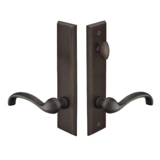 Emtek 1863 10" Rectangular Sandcast Non-Keyed American Style Thumbturn Inside Multi Point Lock Trim
