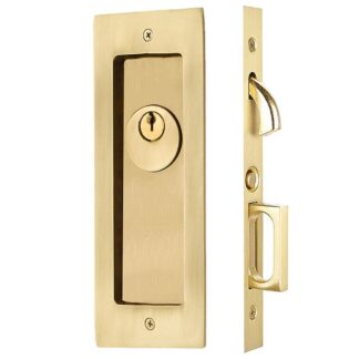 Emtek 2113 2 7/8" x 7 1/4" Keyed Modern Rectangular Pocket Door Mortise Lock