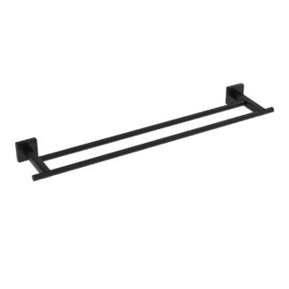 ICO V66185 Heat 24" Double Towel Bar - Matte Black