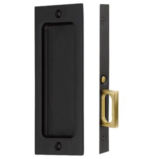 Emtek 2124 2 1/2" x 8 1/2" Rustic Modern Rectangular Passage Pocket Door Mortise Lock