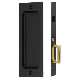 Emtek 2126 2 1/2" x 8 1/2" Rustic Modern Rectangular Dummy Pocket Door Mortise Lock