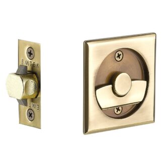 Emtek 2135 Square Privacy Pocket Door Tubular Lock