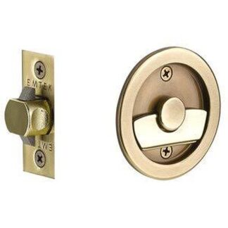 Emtek 2145 Round Privacy Pocket Door Tubular Lock