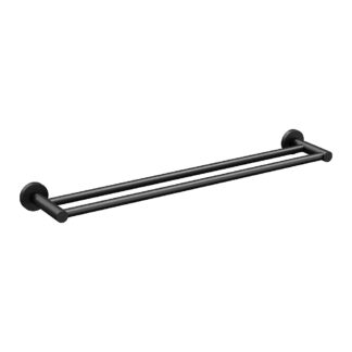 ICO V67185 Lava 24" Double Towel Bar - Matte Black