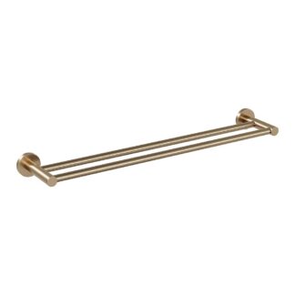 ICO V67189 Lava 24" Double Towel Bar - PVD Brushed Bronze
