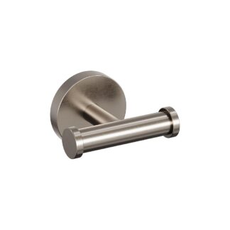 ICO V67224 Lava Double Towel Hook - Brushed Nickel