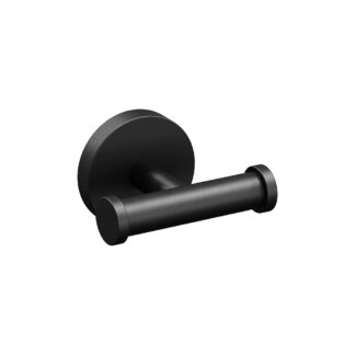 ICO V67225 Lava Double Towel Hook - Matte Black