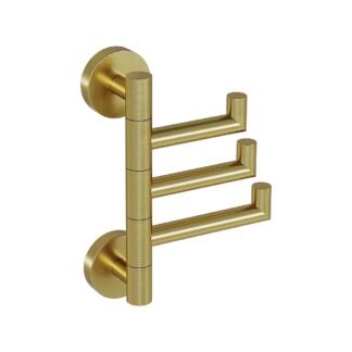 ICO V67278 Lava Swivelling Towel Hook - PVD Brushed Gold