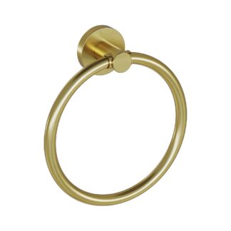 ICO V67318 Lava Towel Ring - PVD Brushed Gold