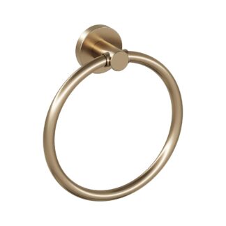 ICO V67319 Lava Towel Ring - PVD Brushed Bronze