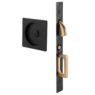 Emtek 2185 2 3/4" x 2 3/4" Square Privacy Pocket Door Mortise Lock