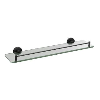 ICO V67765 Lava Glass Shelf - Matte Black