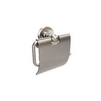 ICO V68054 Ember Toilet Paper Holder With Cover - Brushed Nickel