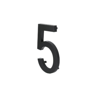 Klassen 1050936 10" Aluminum Cast Elite House Number, #5 - Black (N/A)