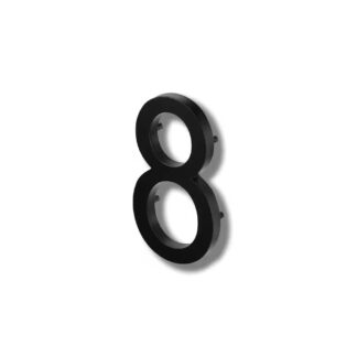 Klassen 1050960 10" Aluminum Cast Elite House Number, #8 - Black (N/A)