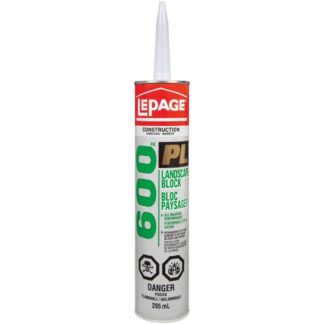 LePage 1654127 295ml PL 600 Landscape Block Costruction Adhesive - Beige