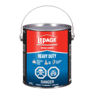 LePage 2994433 128oz Heavy-Duty Contact Cement - Tan